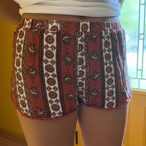 Elastic Waist Boho Shorts
